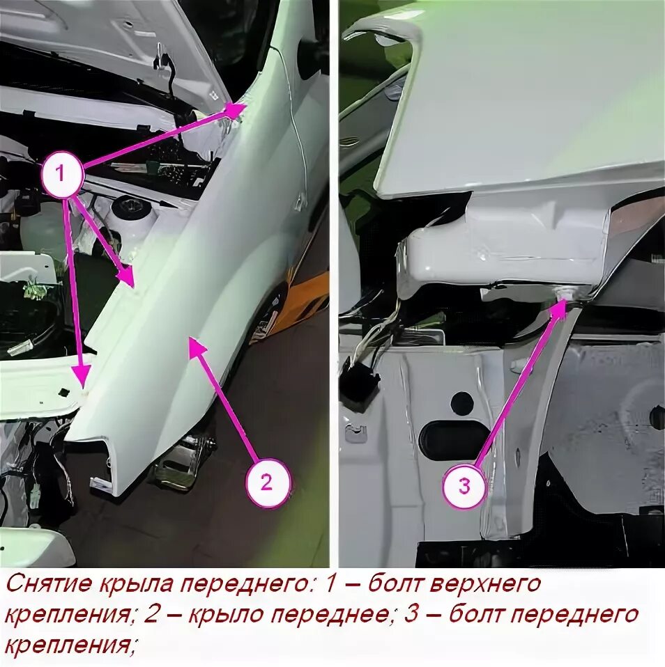 Как крепится левый