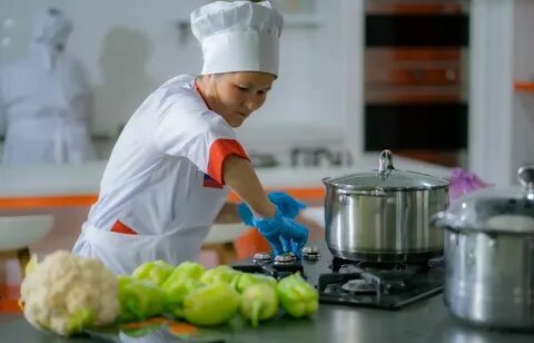 Работа школ повар