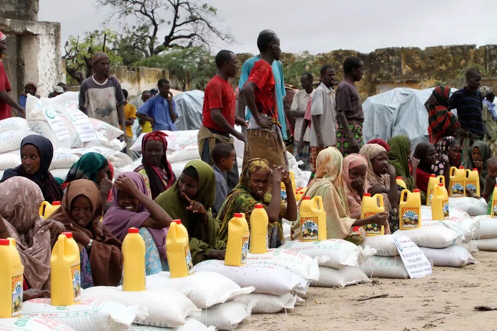 Голод в Восточной Африке. Недостаток продовольствия в Африке.