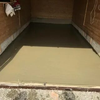 Стяжка под гараж