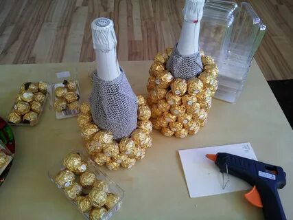 Как сделать конфету в бутылке