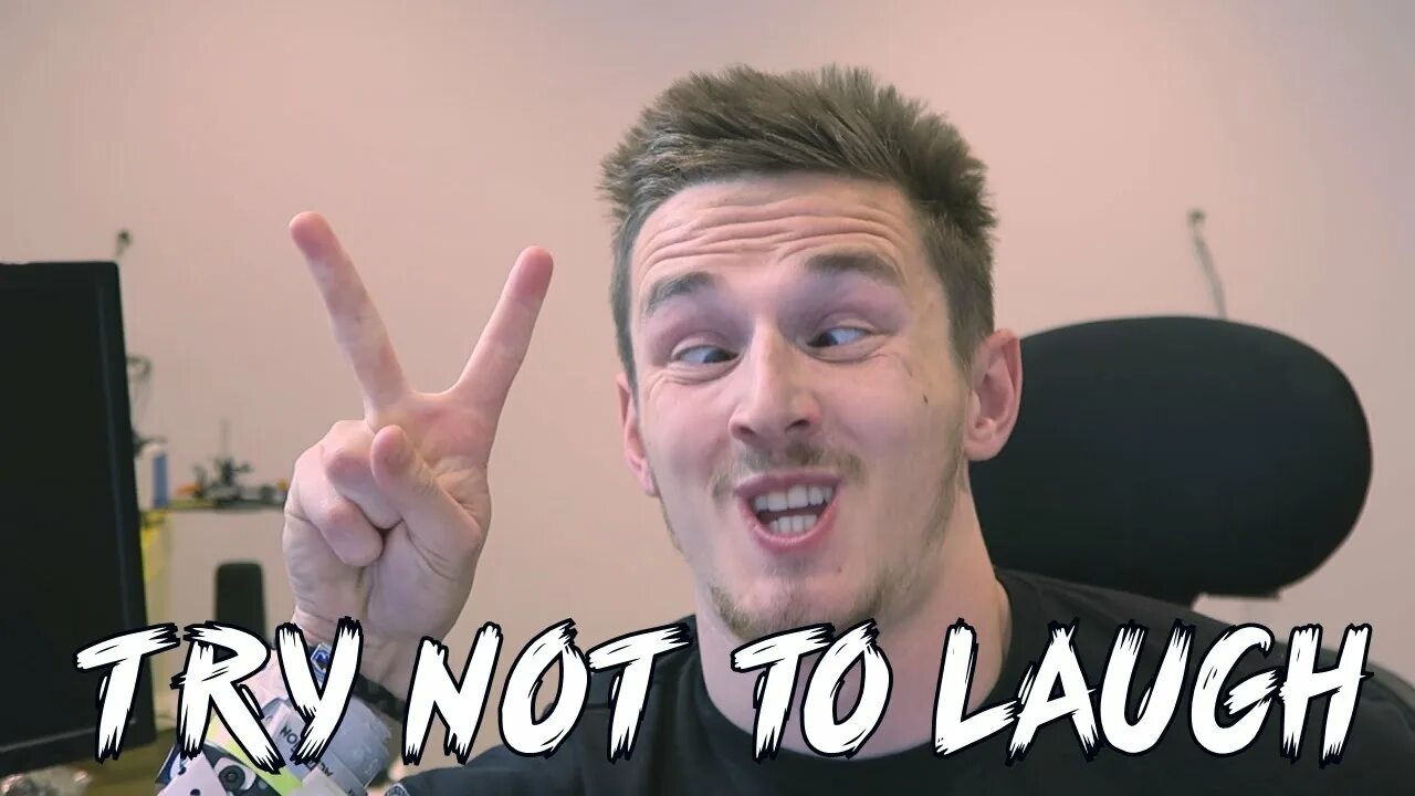 Try not to be. Try not laugh. try not to laugh. try not to laugh logo.