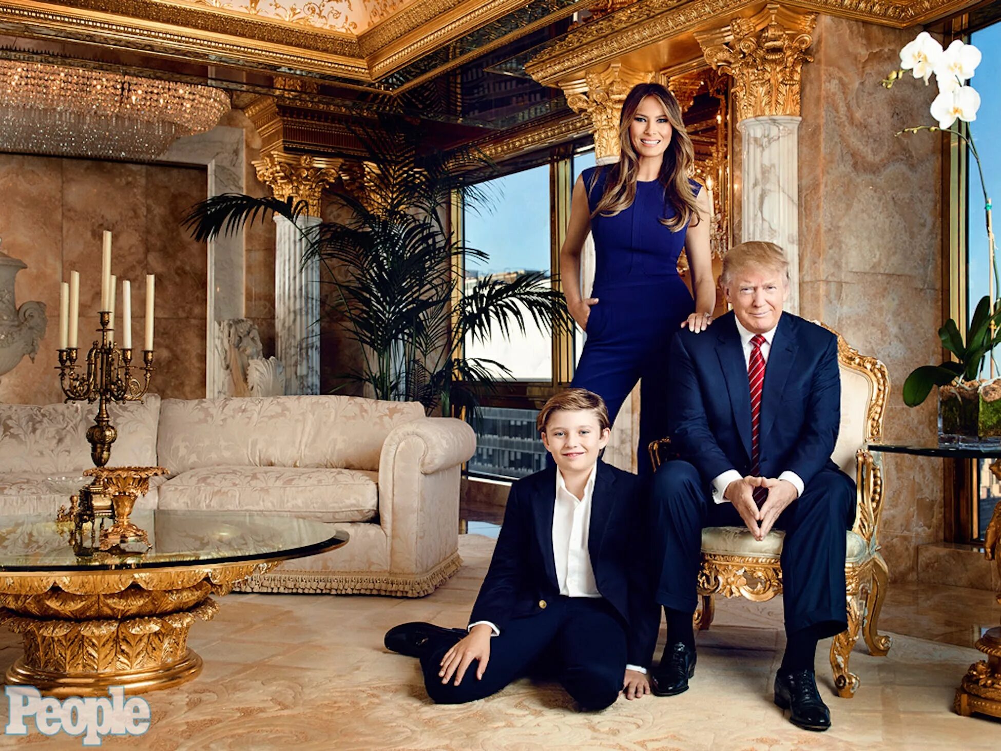 Дети богатых отцов. Резиденция Дональда Трампа. Дом Дональда Трампа в Нью-Йорке.