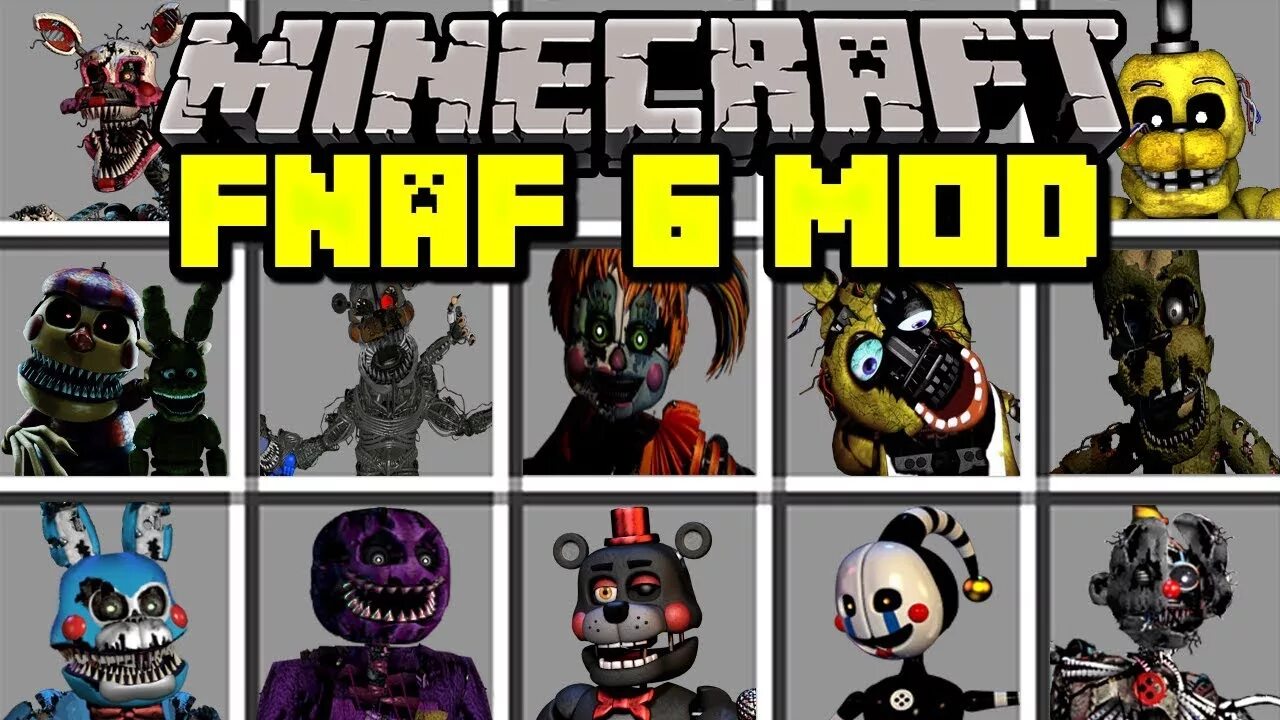 Фнаф 6 читы. ФНАФ 6 мини игры. Мини ФНАФ 6. Minecraft мод на FNAF 6. ФНАФ 6 майнкрафт.