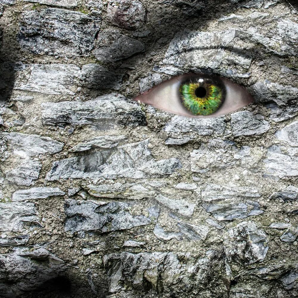 Stone eyes. Камень с глазами. Каменное лицо с глазами. Картина Каменное лицо.