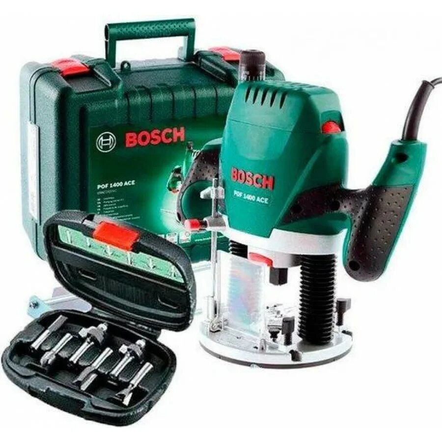 Pof 1400 купить. Bosch POF 1400 Ace + 6 фрез. Bosch POF 1400 Ace (060326c801) + набор 6 фрез. .Фрезер Bosch POF. Фрезер Bosch POF 1400.