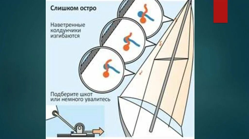 Колдунчики на Парусе. Настройка паруса. Форма стакселя. Настройка стакселя по колдунчикам.