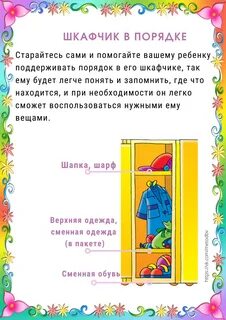 Что должно быть в шкафчике