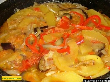 Кабачок тушеный с овощами на сковороде рецепт