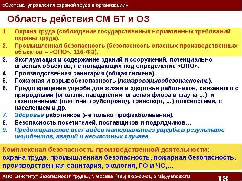 Система управления безопасностью опо. Система управления безопасностью опо
