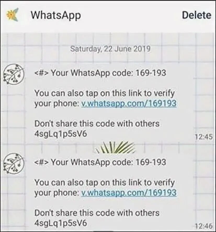 Don t share this code with anyone