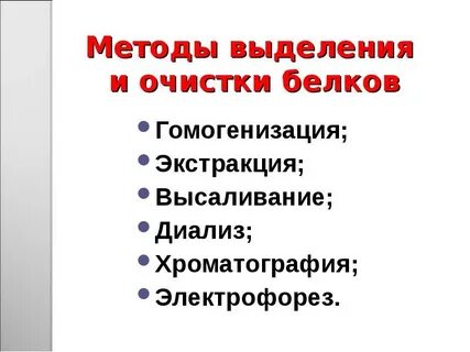 Выделения белка