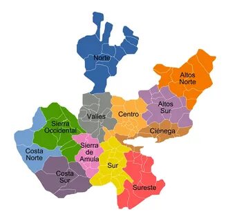 Файл:Regiones de Jalisco.svg - Википедия Переиздание.