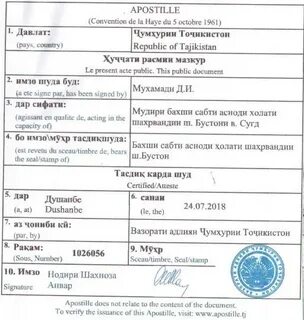 Таджикистан какие документы нужны