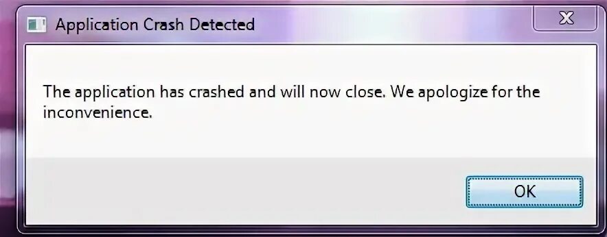 Has crashed and will close