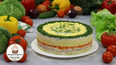 Блюдо из овощей слоями