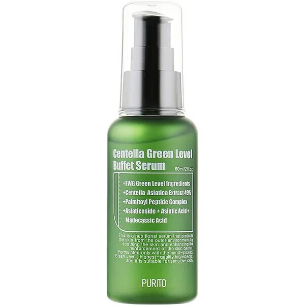 Purito сыворотка Purito Centella Green Level Buffet Serum 60ml. Сыворотка для лица Purito Centella Green Level Buffet Serum 60 мл. Purito сыворотка Purito Centella Green Level Buffet Serum(Sample). Purito Centella Level Buffet Serum.