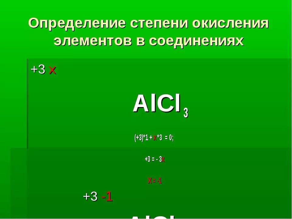 Определите степени окисления c