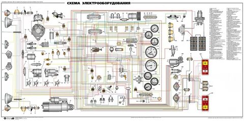 Схема электрооборудования УРАЛ-4320.