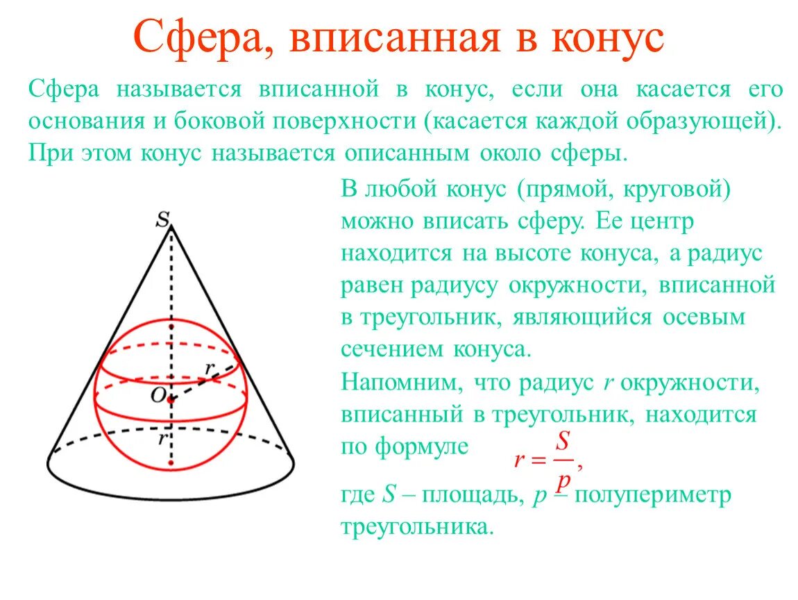В шар вписан конус основания 10. Сфера описанная около усеченного конуса. Конус и сфера. Сфера вписанная в конус формулы. Около конуса описана сфера.