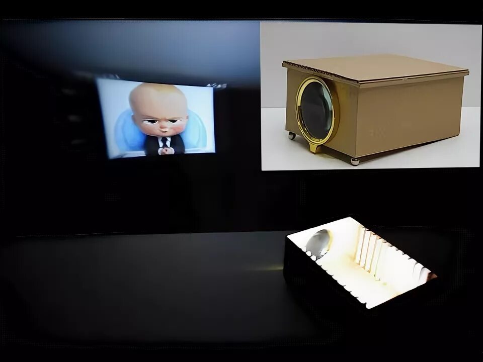 DIY Homemade Multimedia Projector - YouTube