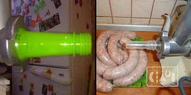 Как делать домашнюю колбасу через мясорубку. Набивка колбасы на мясорубке мулинекс. насадка на мясорубку для колбасы мулинекс 62. домашняя колбаса на мясорубке. самодельная насадка на мясорубку для колбасы.