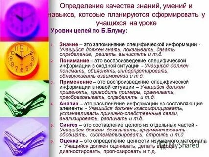 Определить уровень знаний c