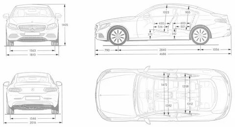 Мерседес w205 размеры