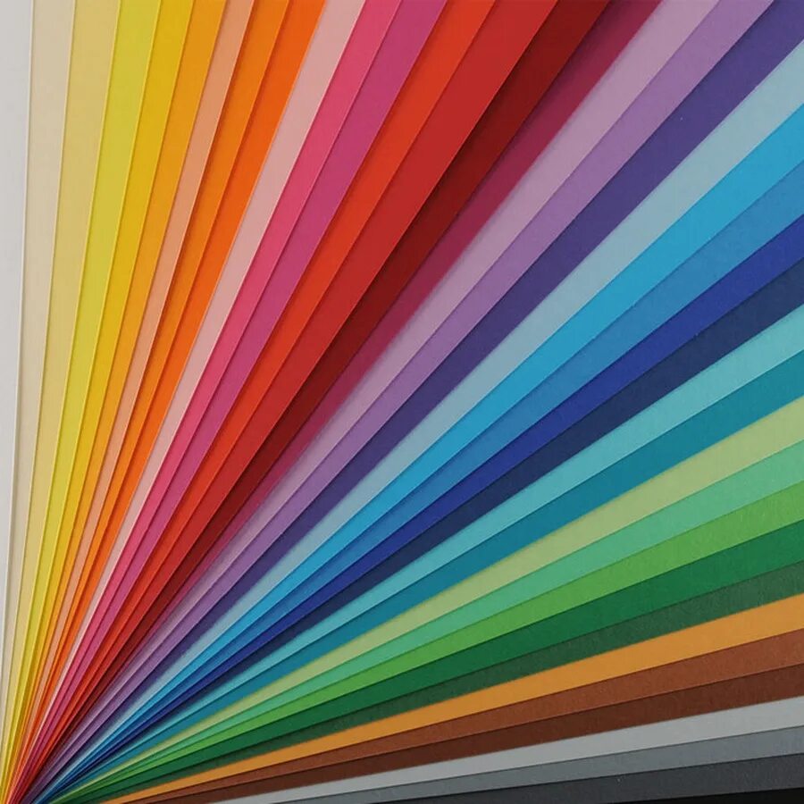 Печать цветных листов. Бумага тонированная Canson "Iris Vivaldi". Цветная бумага. Разноцветная палитра. Бумага разноцветная для печати.
