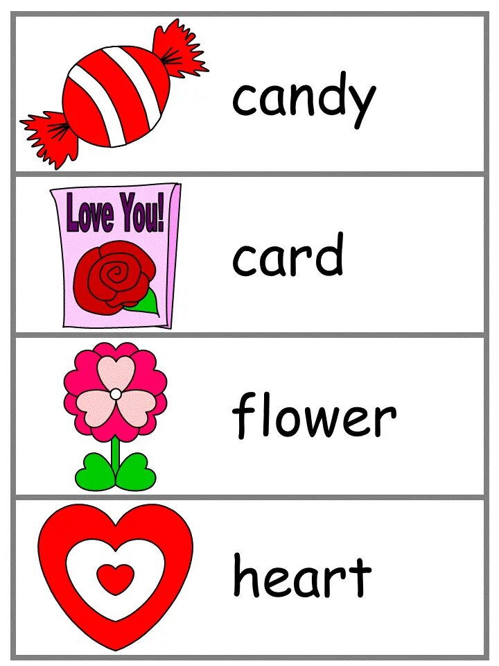 Valentines Day for Kids. St Valentine's Day Cards for Kids. Valentine s wordwall