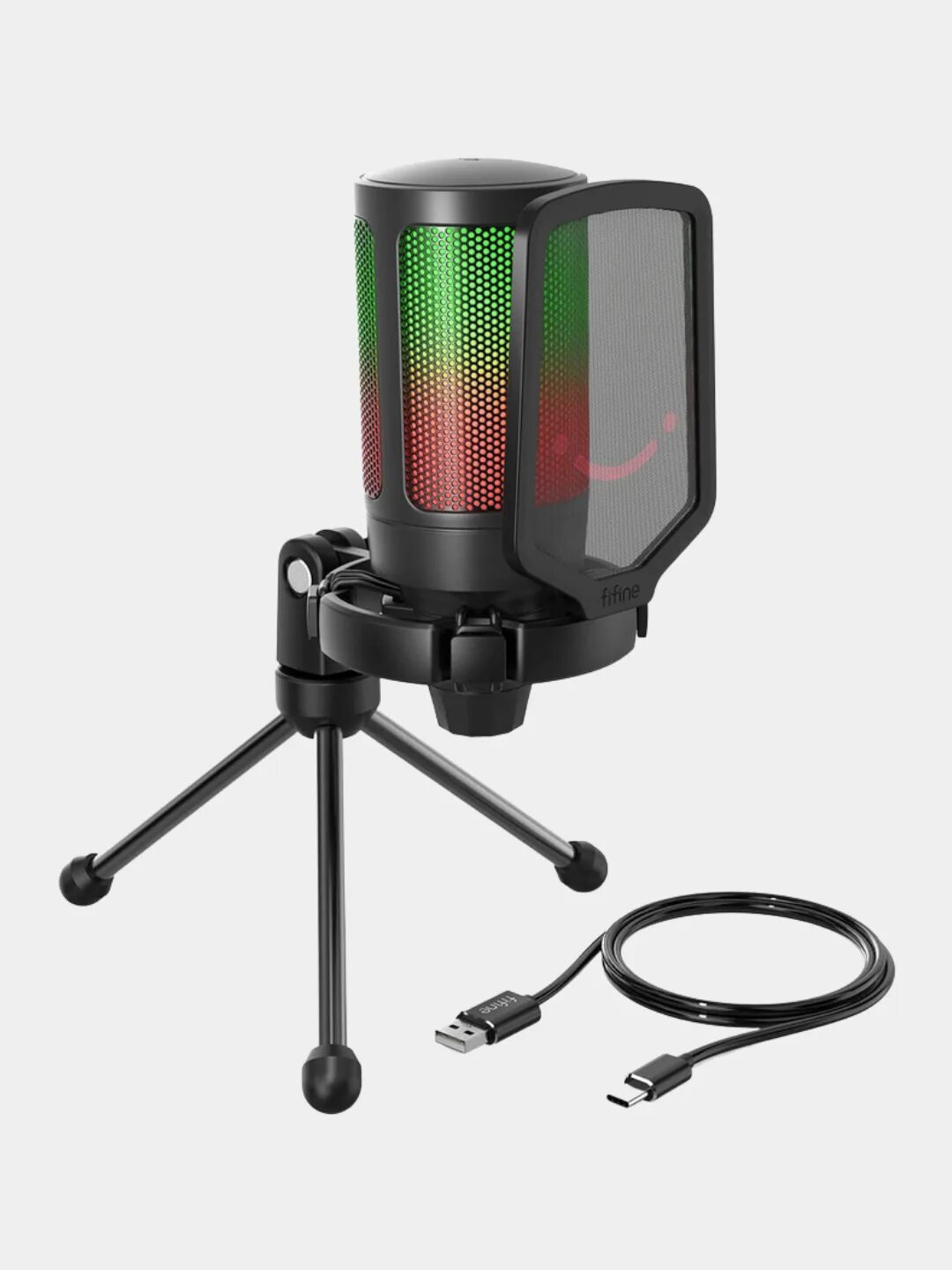Микрофон fifine ampligame a6t. Fifine ampligame a6v black. микрофон fifine ampligame. fifine sc 6. конденсаторный usb-микрофон со стойкой fifine ampligame a6t.