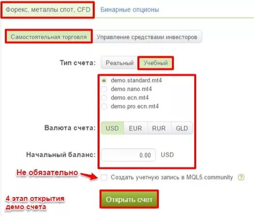 Как открыть счет в usd. Как открыть счет в usd