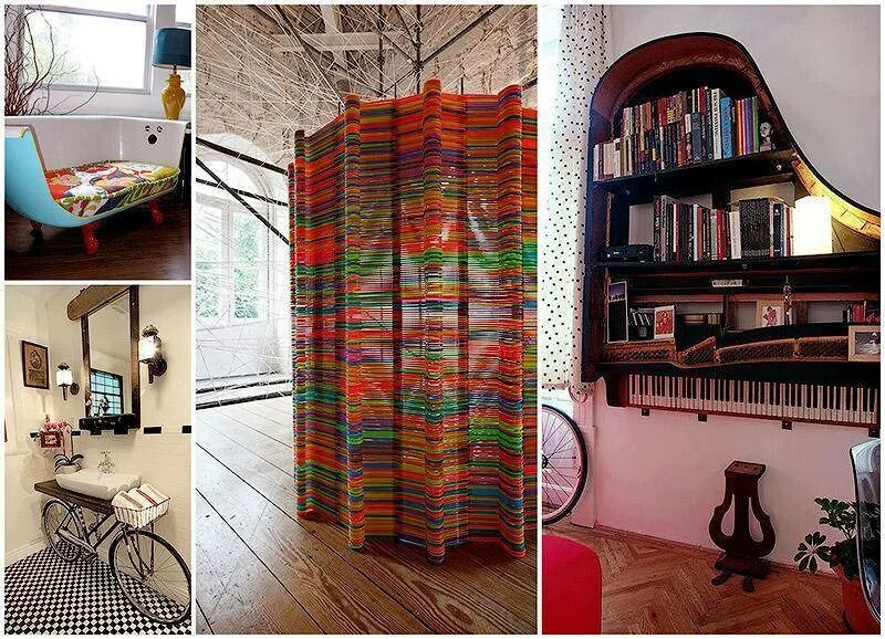 Дизайнерские штучки для дачи. Старые джинсы вторая жизнь. Чемодан в интерьере винтаж. Идеи со старыми. Самодельный журнальный столик.