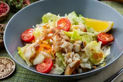 Салат трески классический
