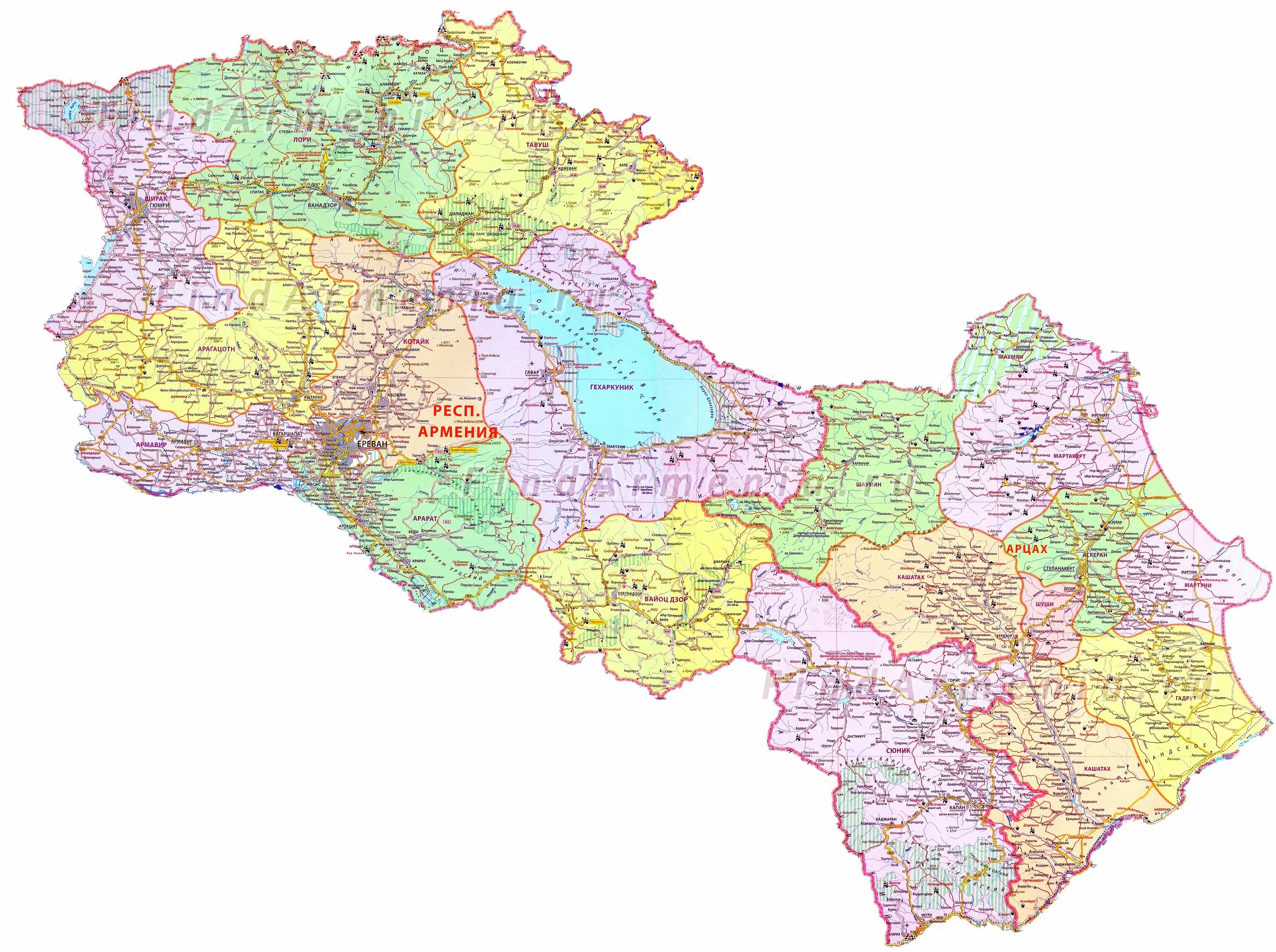 Armenia map. Карта Армении 2023. Карта Армении 2023 на русском языке. Карта Армении 2024. Армения на карте.