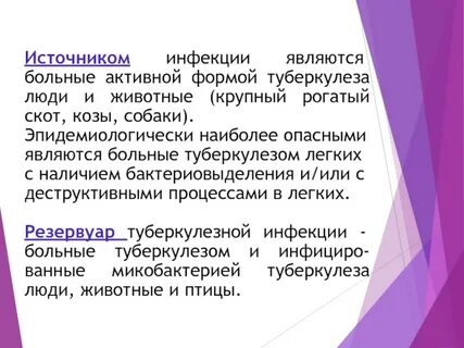 Распространение туберкулезной инфекции