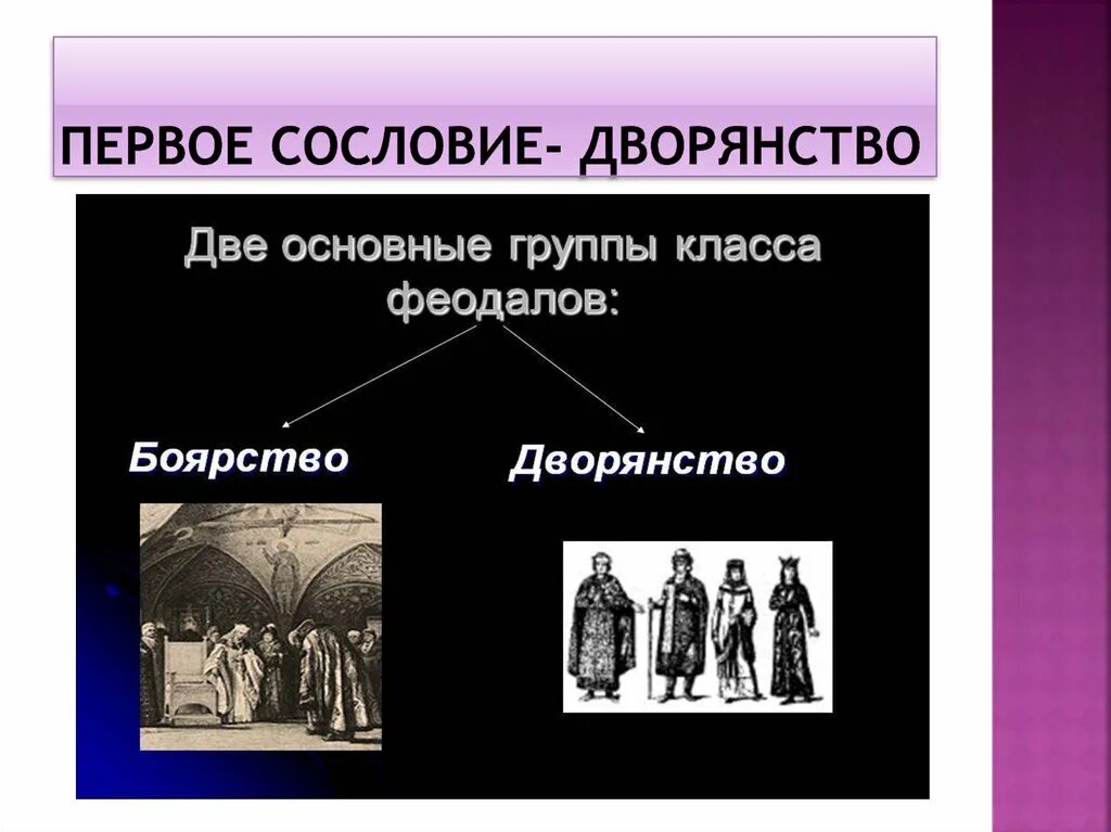 Что принципиально отличало первое сословие