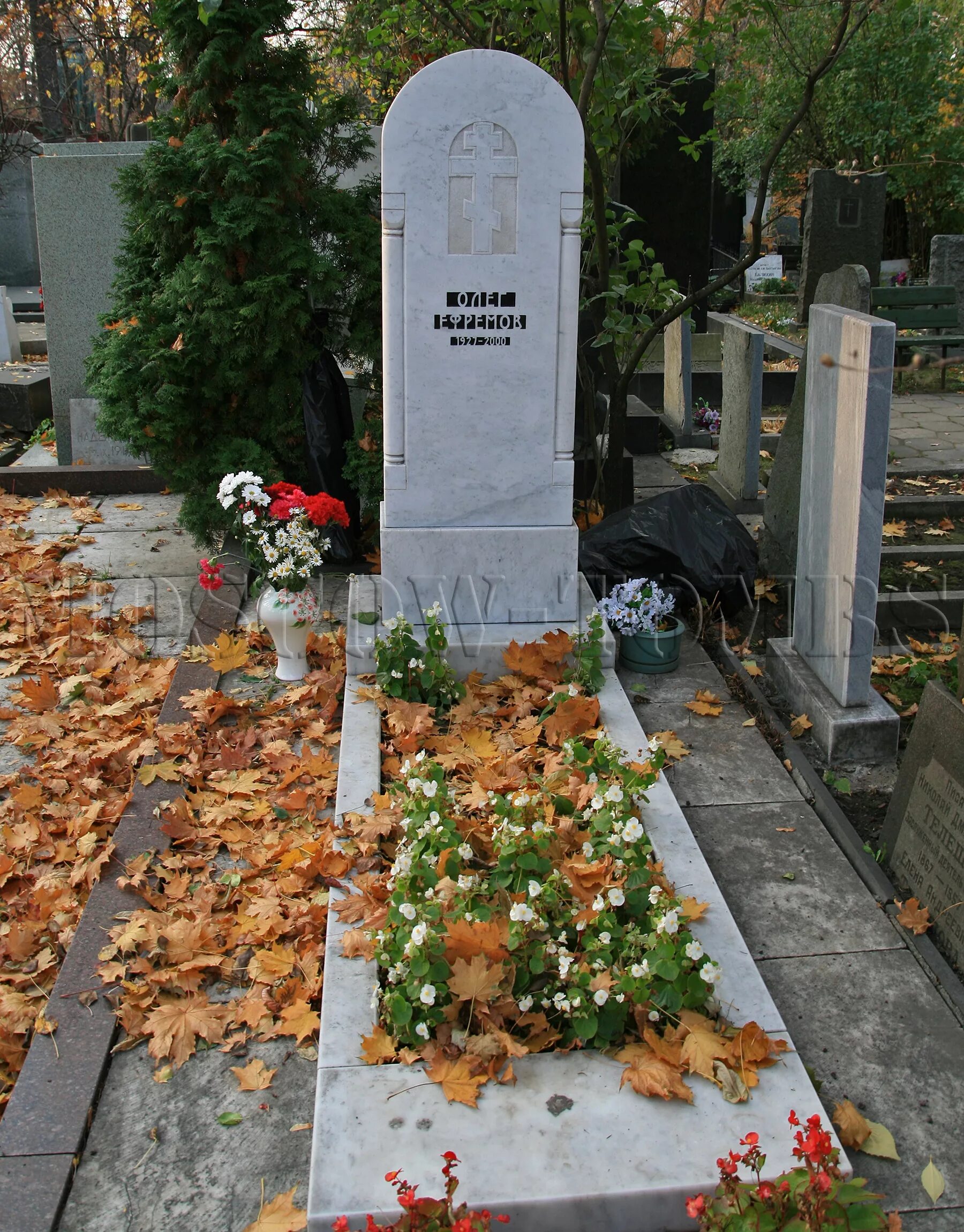 Олег ефремов могила фото Могила олега ефремова фото фото Рисую.ру