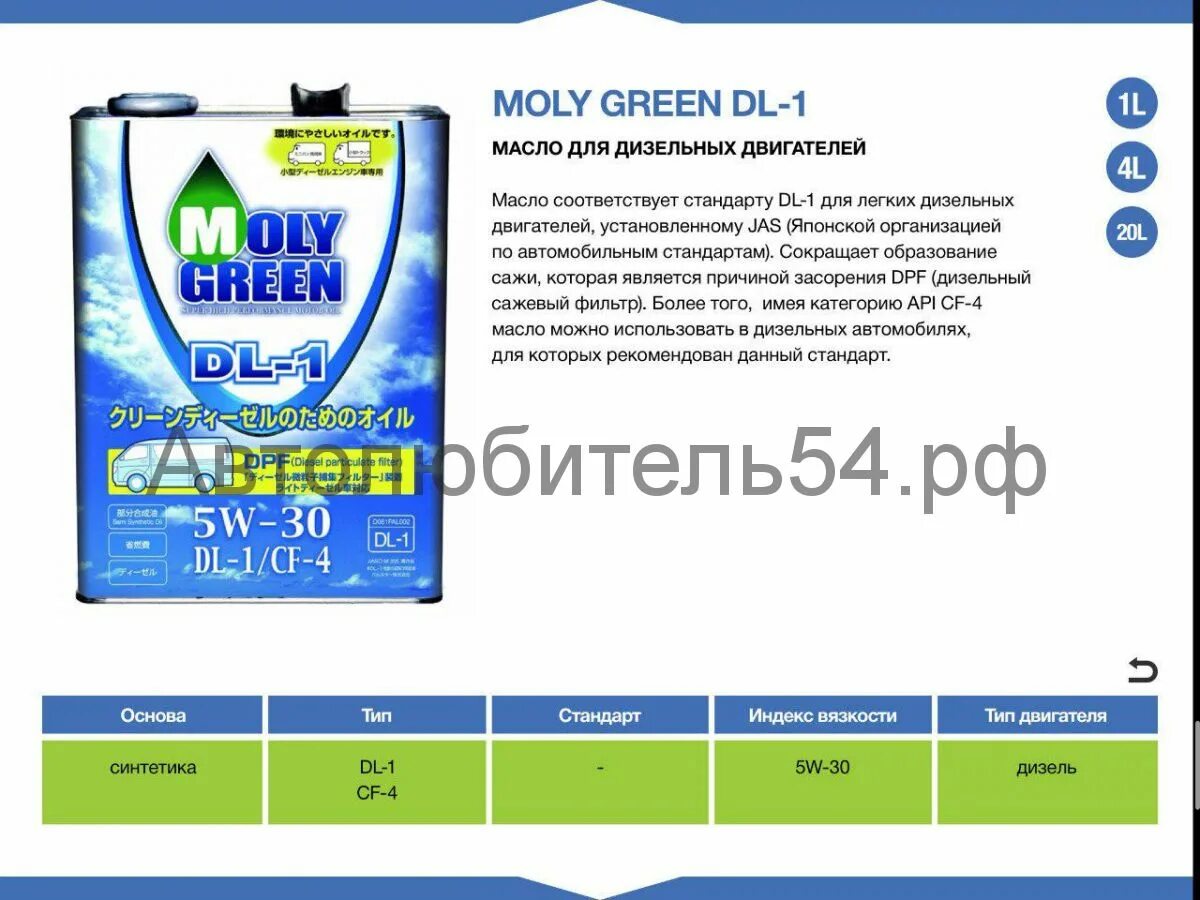 Масло молли грин 5w30. Moly Green 5w30 DL-1. DL-1 5w30 Diesel. Moly Green 5w30 DL-1 характеристики. Моторное масло 5w30 Moly Green.cieanjiesel.