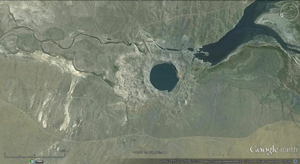 Озеро Чаган в Казахстане на карте. Ядерное озеро Чаган. Чаган кратер. Атомное озеро Чаган на карте.