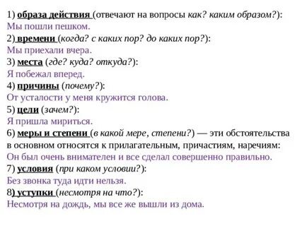 Какому типу относятся вопросы куда где откуда