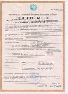 Бик огрн