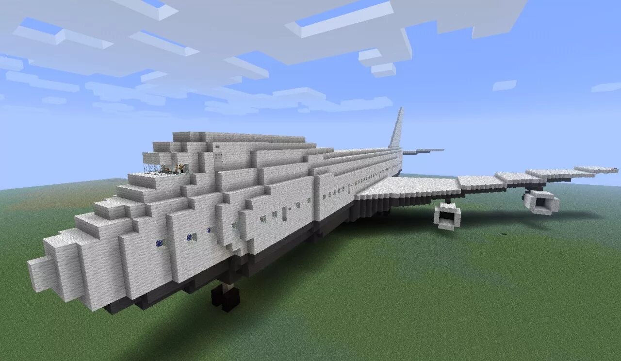 Майнкрафт самолет без. Боинг 747 200 в МАЙНКРАФТЕ. Боинг 747 в майнкрафт. Самолет в МАЙНКРАФТЕ. Самолёт в МАЙНКРАФТЕ постройка.
