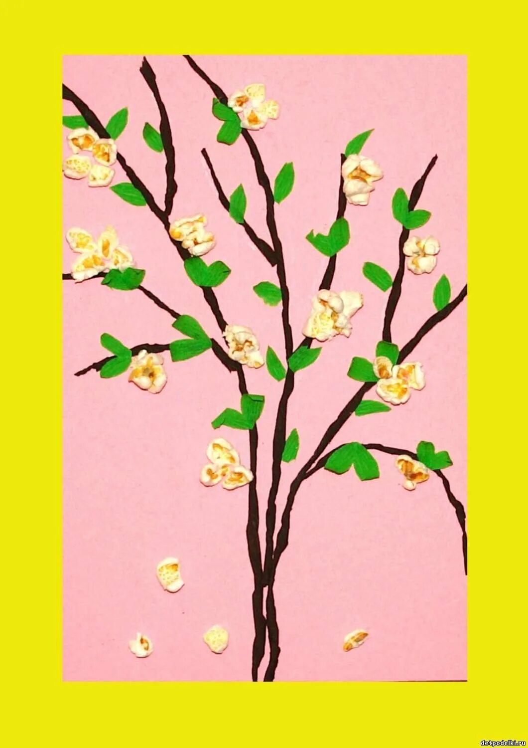 аппликация на весеннюю тему