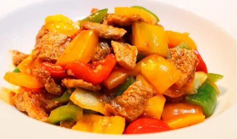 Соевое мясо с овощами