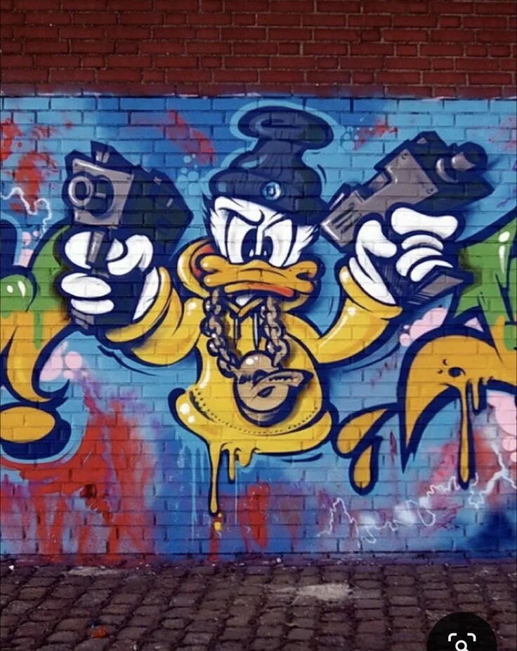 Рисунки аб. Street Art Дональд дак. Дональд дак граффити. Настенные граффити. Плакат в стиле граффити.