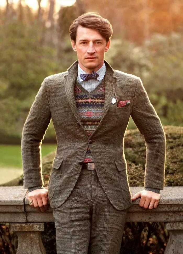 Образ на английском. Ральф Лорен пиджак твид. Твидовый костюм мужской Ralph Lauren. Ральф Лорен английский стиль. Преппи твид.