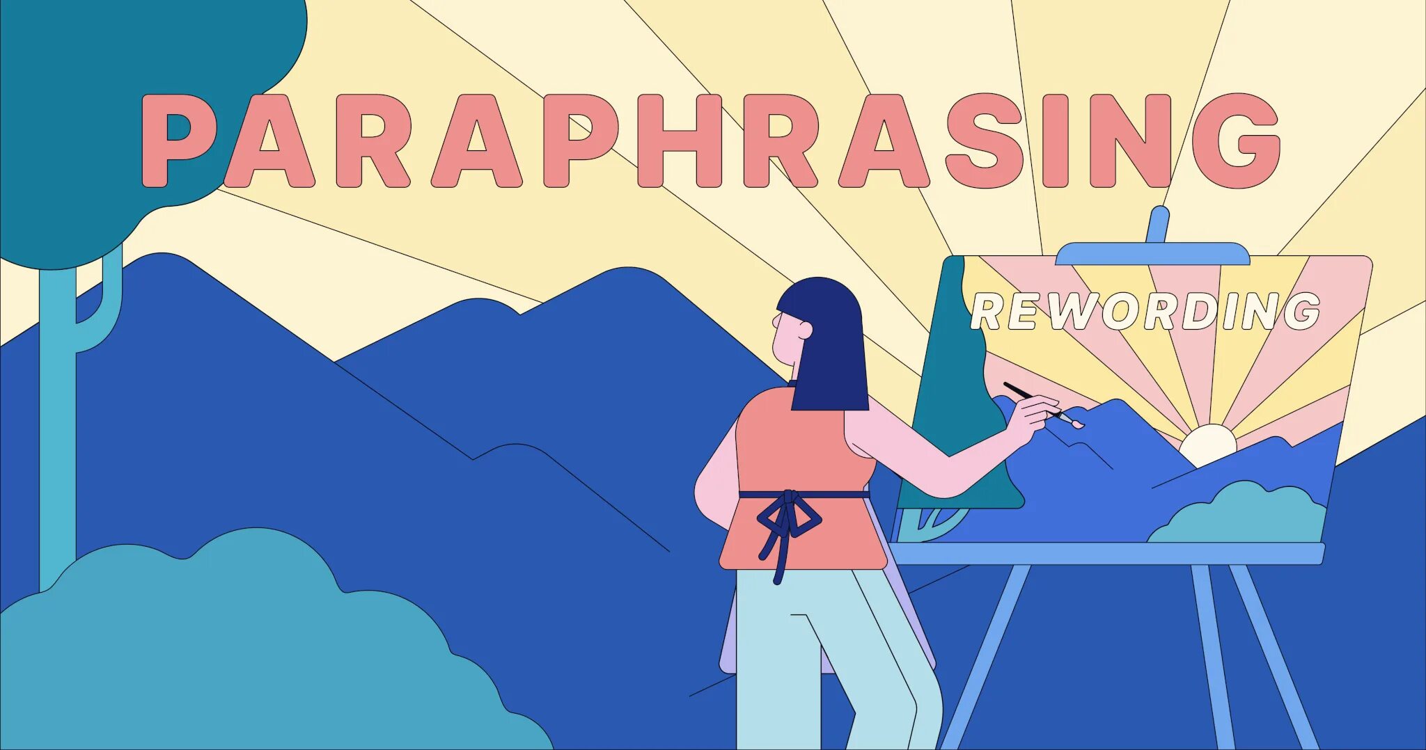Paraphrasing words. Paraphrasing words