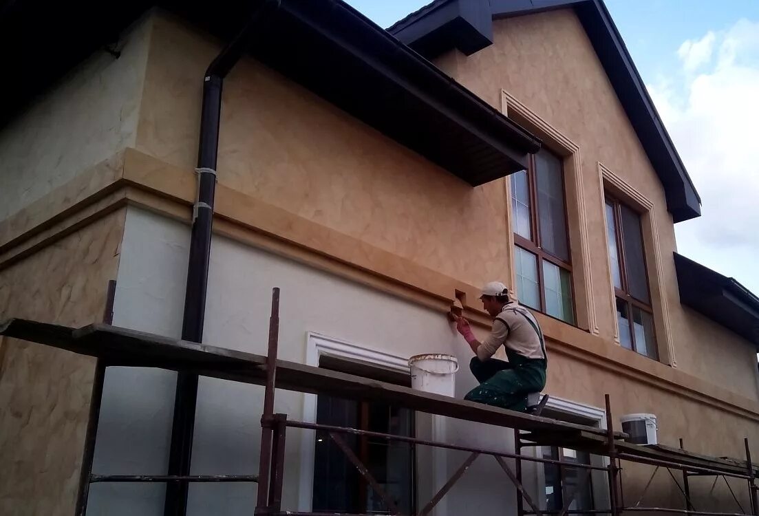 Фасадные работы своими руками