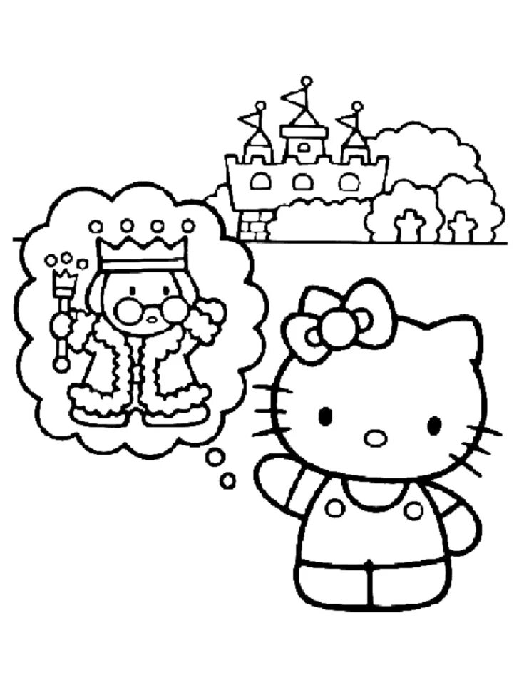 Раскраски кроме hello kitty